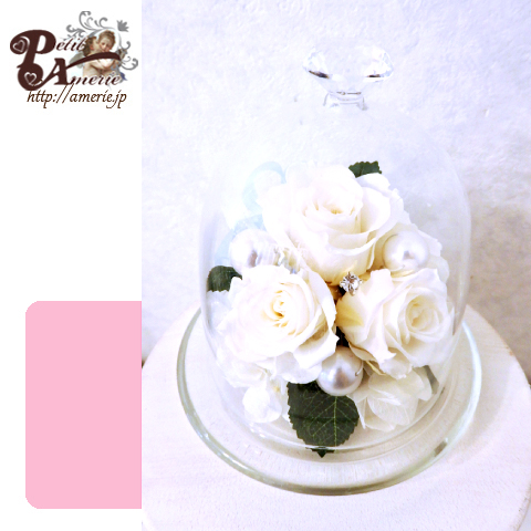 プリザーブドフラワー　カルテットローズドーム