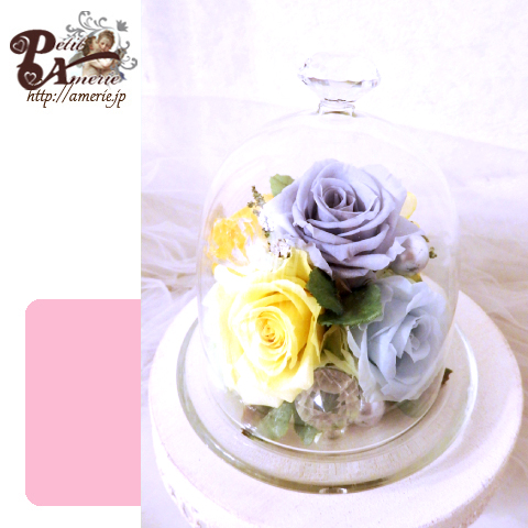 プリザーブドフラワー　カルテットローズドーム